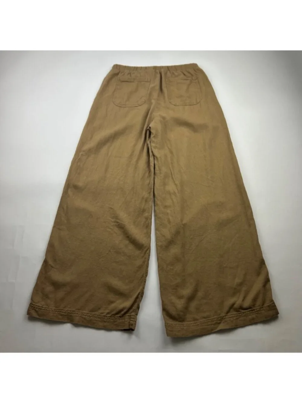Splendid Pecan Brown Linen Blend Wide Leg Lounge Pant XS